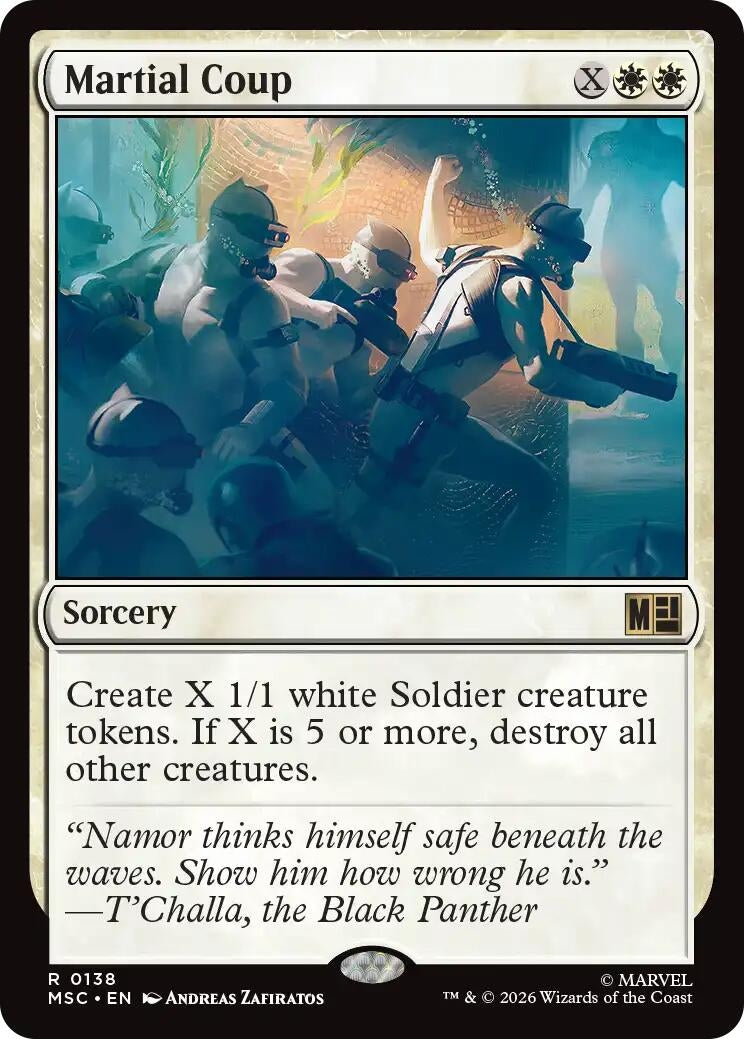 Image for Martial Coup (Surge Foil) (138) [Commander: Marvel Super Heroes] - Magic: The Gathering