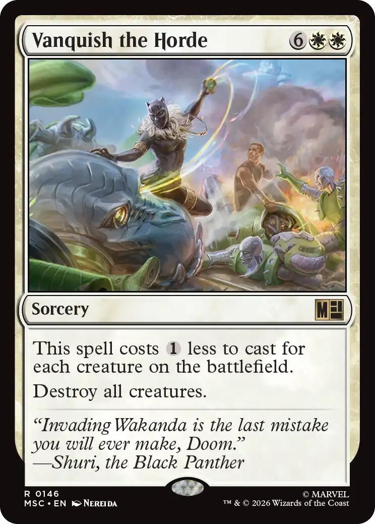 Image for Vanquish the Horde (Surge Foil) (146) [Commander: Marvel Super Heroes] - Magic: The Gathering