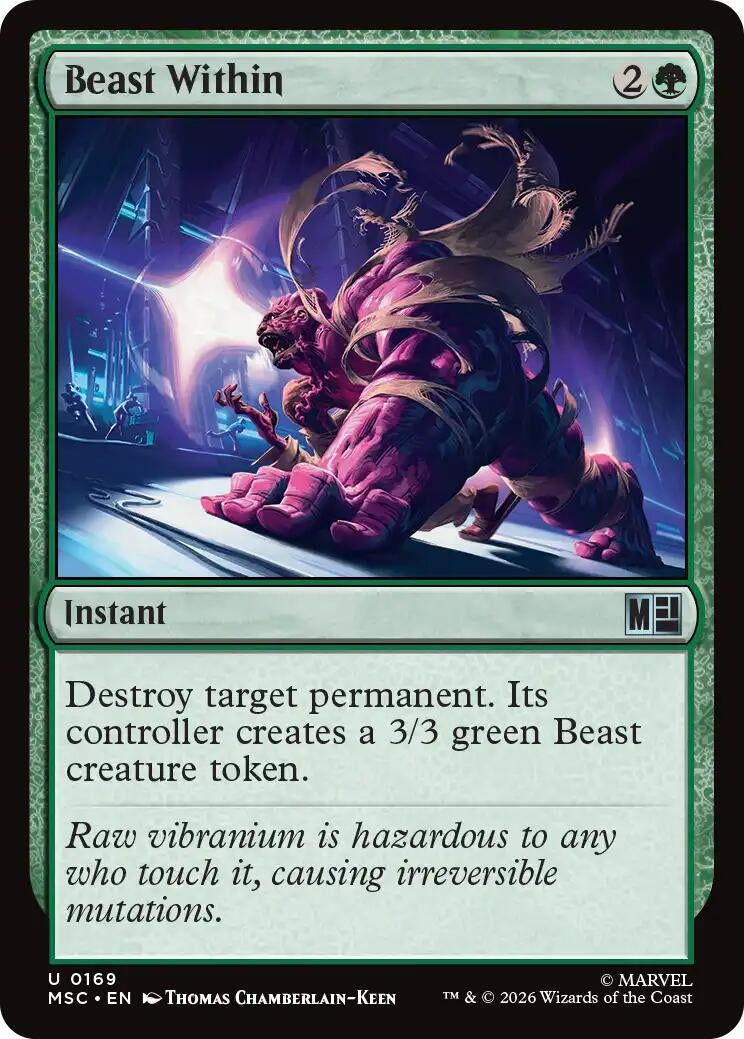 Image for Beast Within (Surge Foil) (169) [Commander: Marvel Super Heroes] - Magic: The Gathering