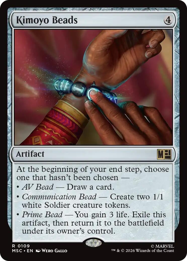 Image for Kimoyo Beads (Surge Foil) (109) [Commander: Marvel Super Heroes] - Magic: The Gathering