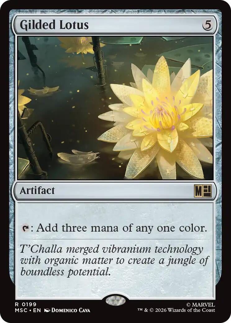 Image for Gilded Lotus (Surge Foil) (199) [Commander: Marvel Super Heroes] - Magic: The Gathering