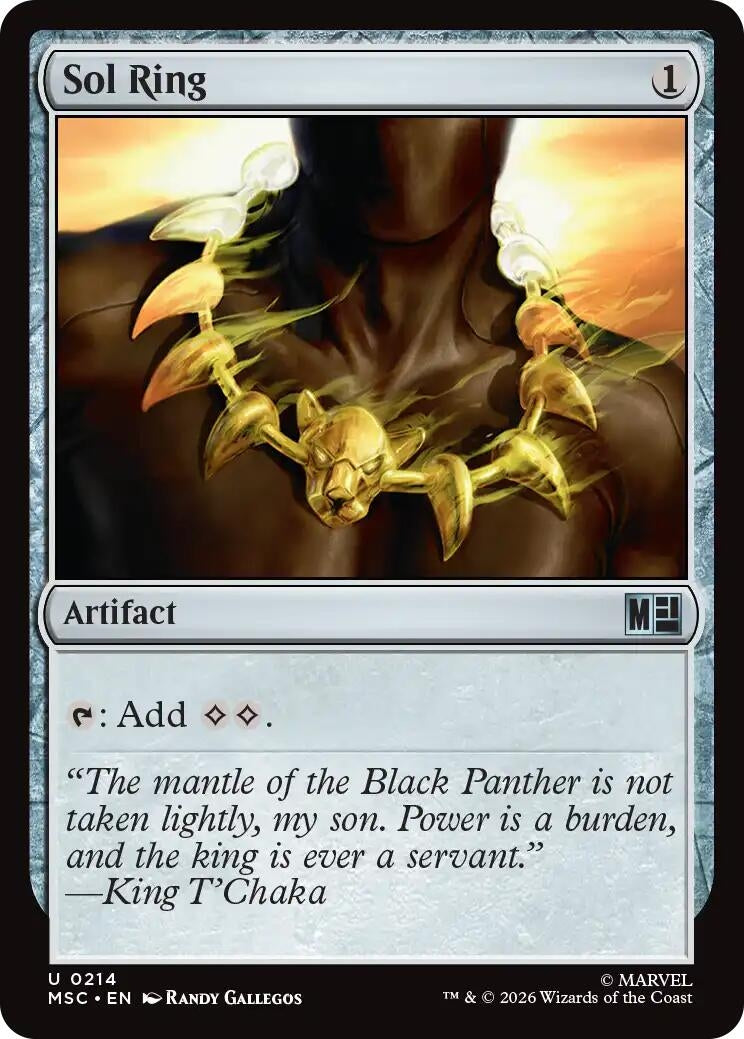 Image for Sol Ring (0214) (Surge Foil) (214) [Commander: Marvel Super Heroes] - Magic: The Gathering