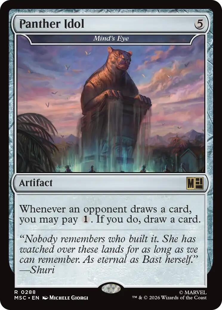 Image for Panther Idol - Mind's Eye (Surge Foil) (288) [Commander: Marvel Super Heroes] - Magic: The Gathering