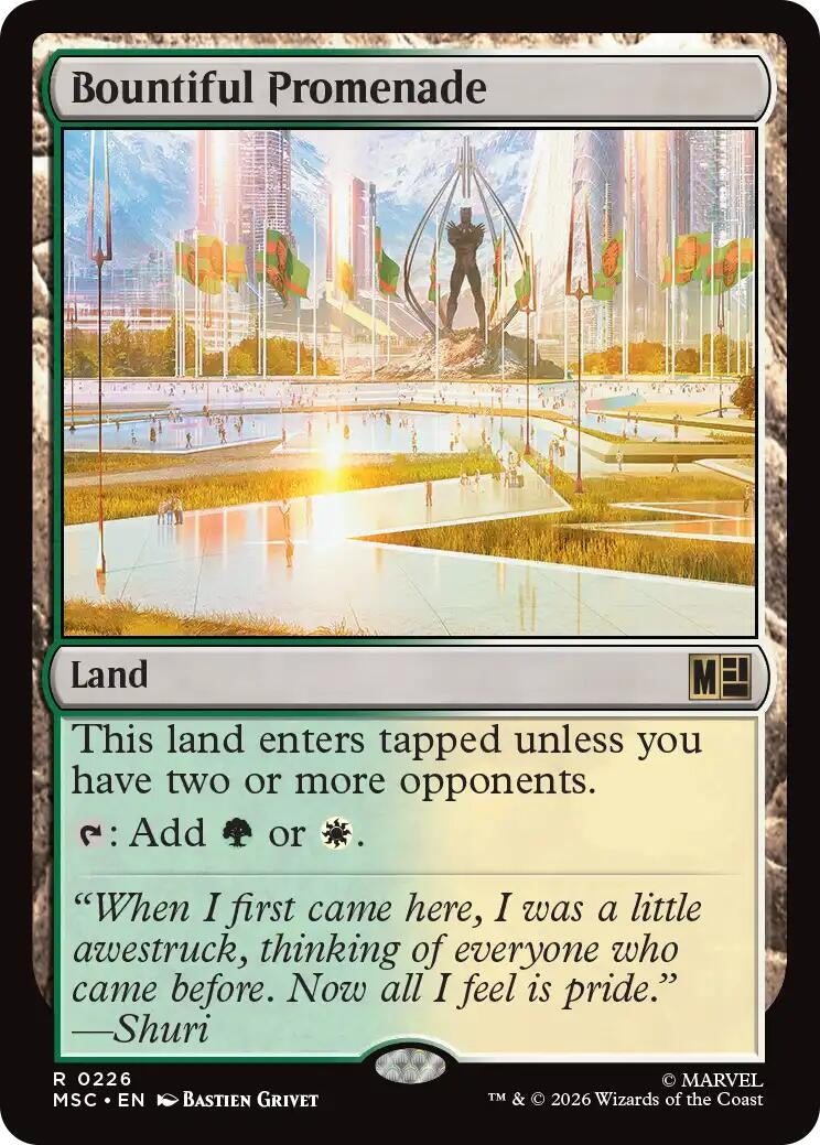 Image for Bountiful Promenade (Surge Foil) (226) [Commander: Marvel Super Heroes] - Magic: The Gathering