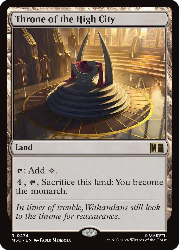 Image for Throne of the High City (Surge Foil) (274) [Commander: Marvel Super Heroes] - Magic: The Gathering