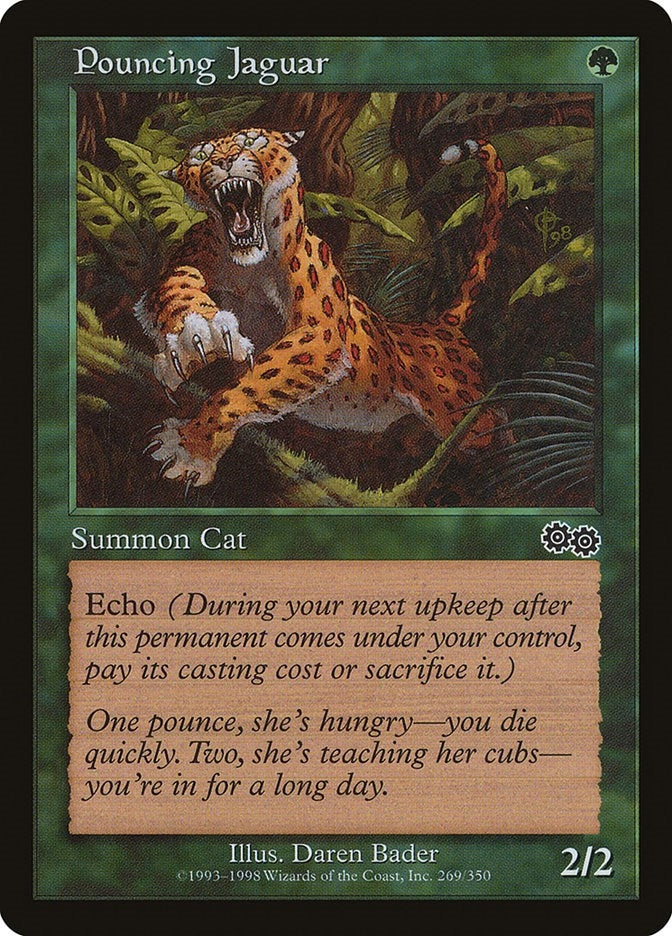 Image for Pouncing Jaguar (269) [Urza's Saga] - Magic: The Gathering