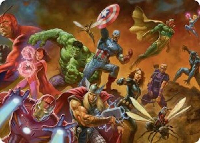 Image for Avengers Assemble! Art Card (1) [Art Series: Marvel Super Heroes] - Magic: The Gathering