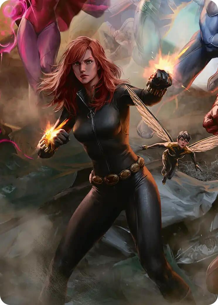 Image for Black Widow, Intel Expert Art Card (4) [Art Series: Marvel Super Heroes] - Magic: The Gathering