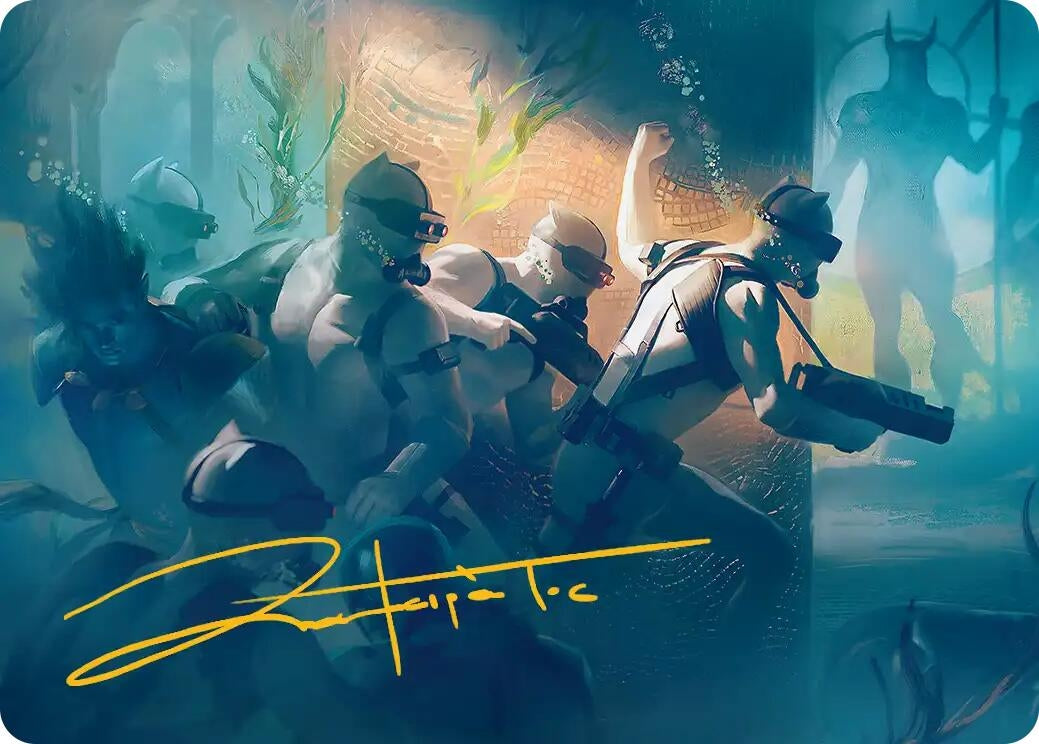 Image for Martial Coup Art Card (Gold-Stamped Signature) (39) [Art Series: Marvel Super Heroes] - Magic: The Gathering