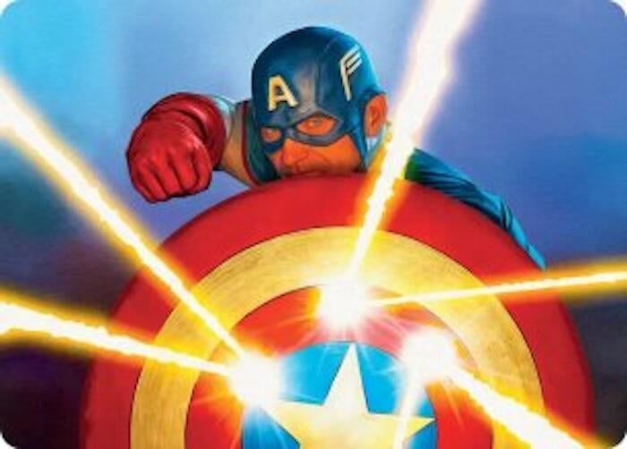 Image for Captain's Defense Art Card (41) [Art Series: Marvel Super Heroes] - Magic: The Gathering
