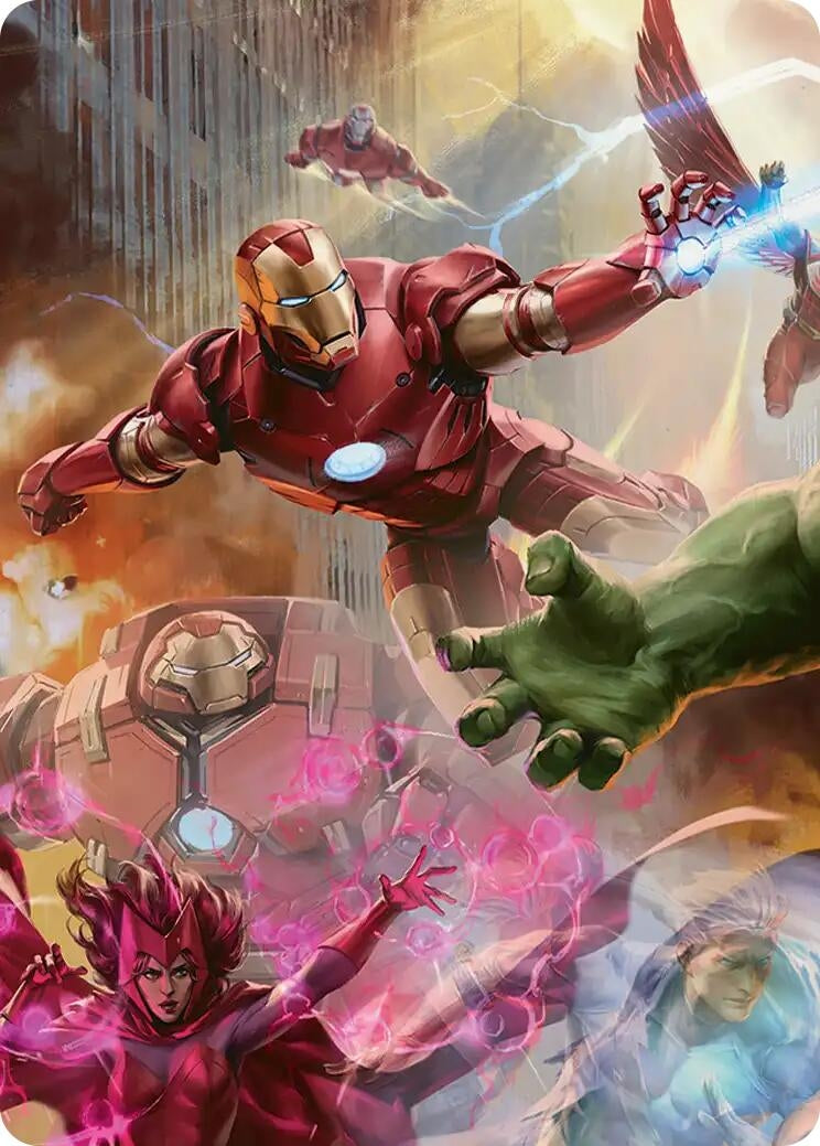 Image for Iron Man, Futurist Paragon Art Card (1) [Art Series: Marvel Super Heroes] - Magic: The Gathering