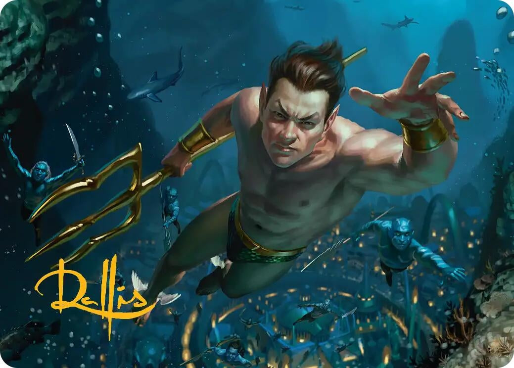 Image for Namor the Sub-Mariner Art Card (Gold-Stamped Signature) (6) [Art Series: Marvel Super Heroes] - Magic: The Gathering