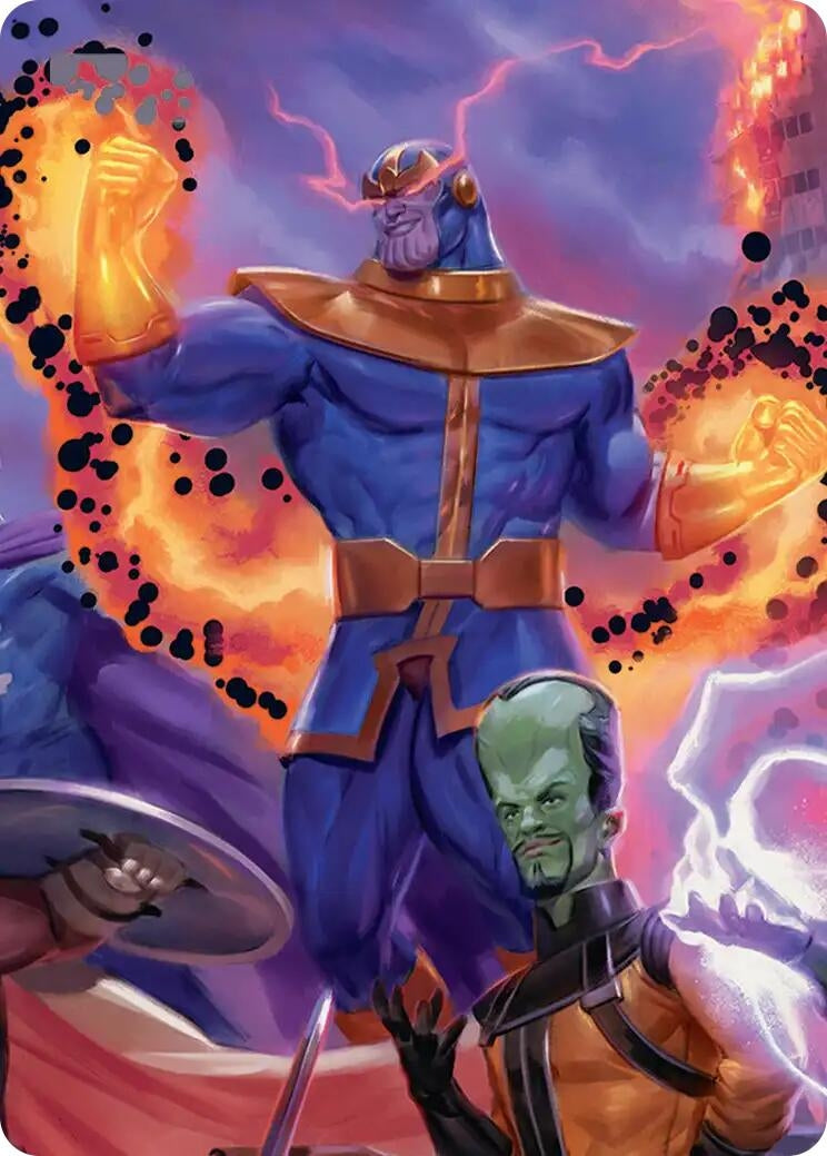 Image for Thanos, Death's Consort Art Card (8) [Art Series: Marvel Super Heroes] - Magic: The Gathering