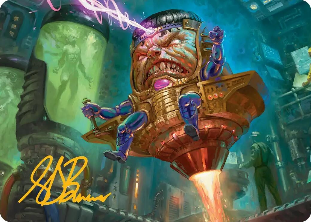 Image for M.O.D.O.K. Art Card (Gold-Stamped Signature) (9) [Art Series: Marvel Super Heroes] - Magic: The Gathering