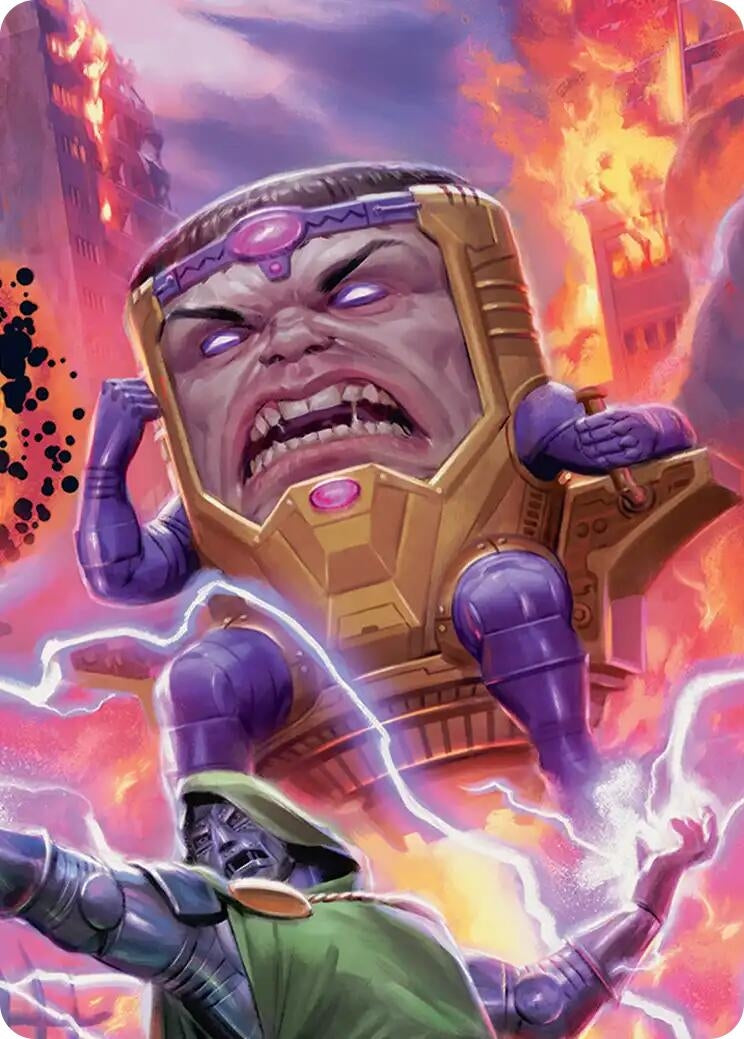 Image for M.O.D.O.K., Evil Intellect Art Card (9) [Art Series: Marvel Super Heroes] - Magic: The Gathering