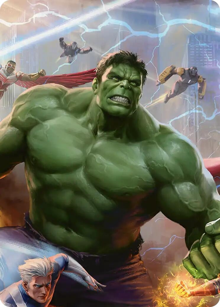 Image for Hulk, Always Angry Art Card (2) [Art Series: Marvel Super Heroes] - Magic: The Gathering