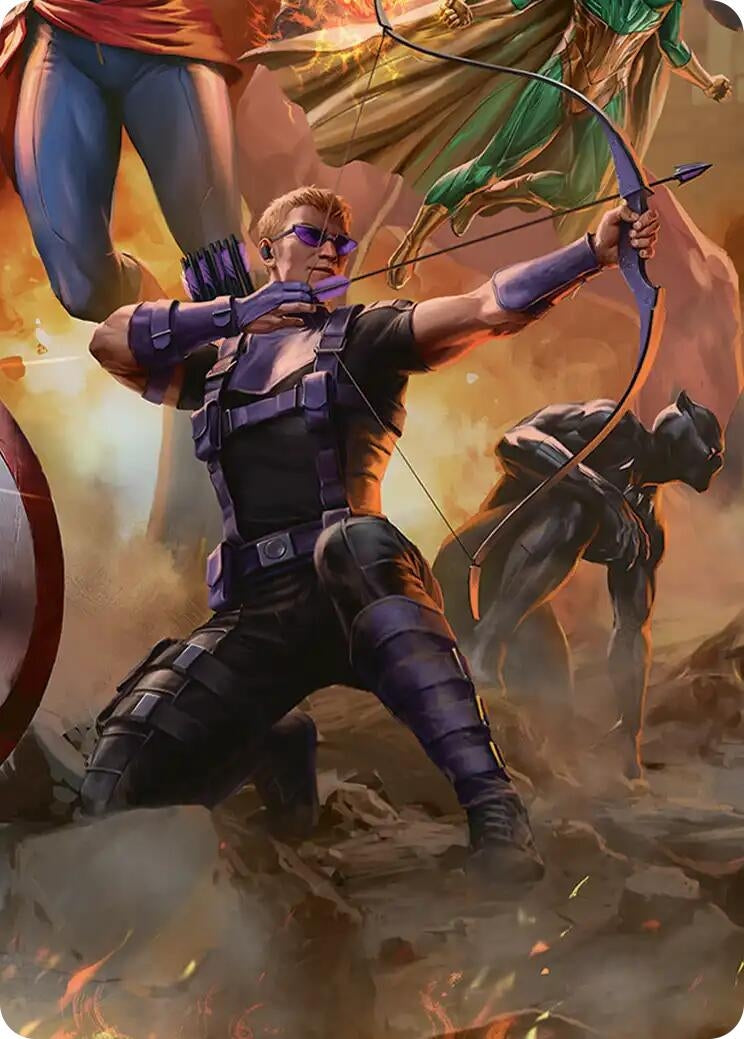 Image for Hawkeye, Trick Shot Art Card (6) [Art Series: Marvel Super Heroes] - Magic: The Gathering