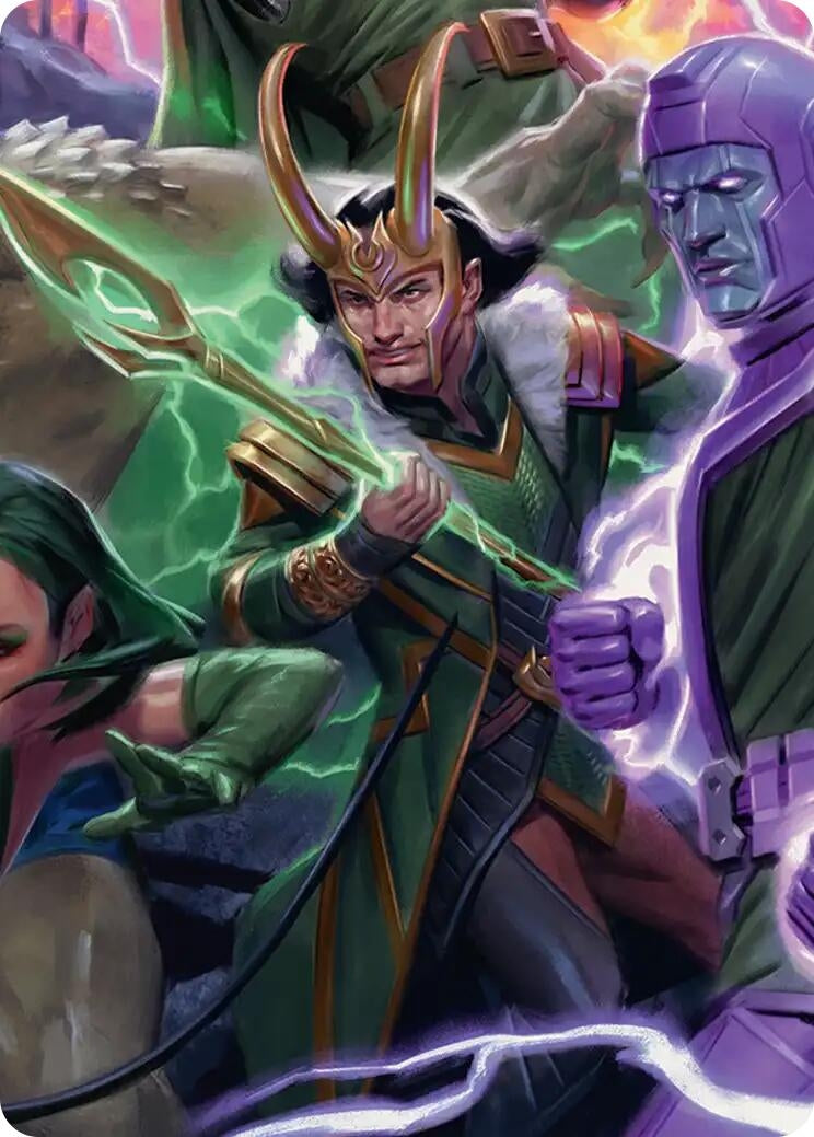 Image for Loki, God of Lies Art Card (12) [Art Series: Marvel Super Heroes] - Magic: The Gathering