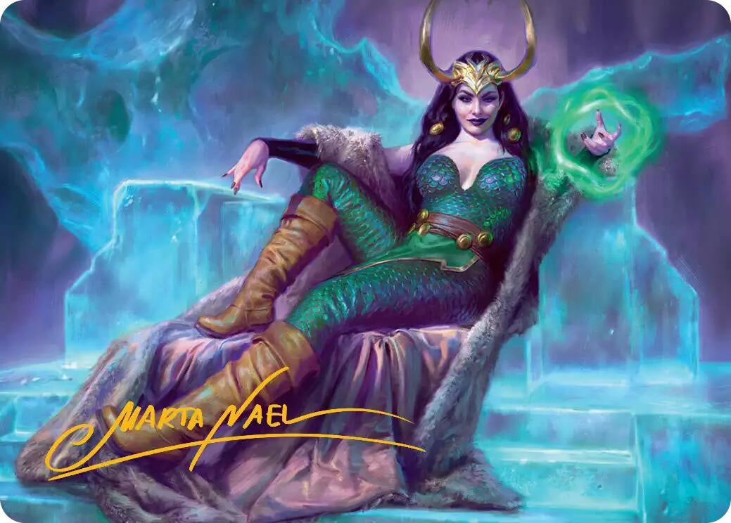 Image for Lady Loki, Agent of Chaos Art Card (Gold-Stamped Signature) (33) [Art Series: Marvel Super Heroes] - Magic: The Gathering