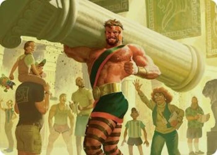 Image for Hercules, Prince of Power Art Card (13) [Art Series: Marvel Super Heroes] - Magic: The Gathering