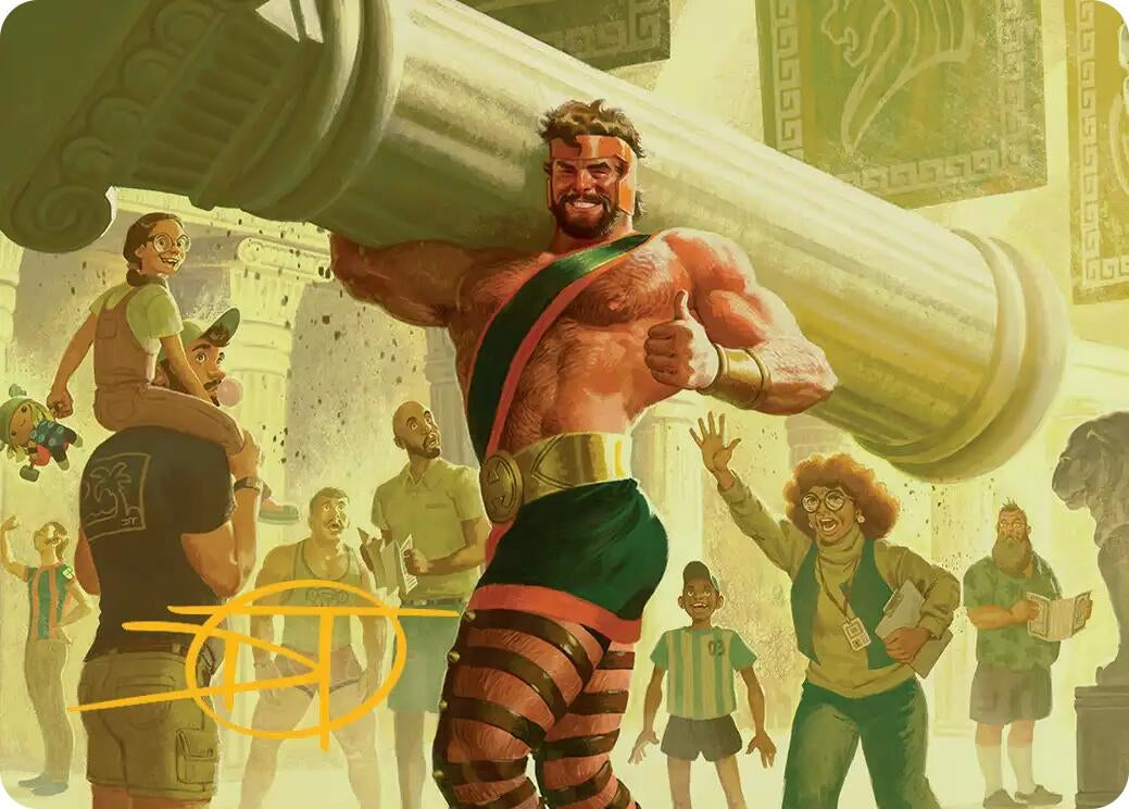 Image for Hercules, Prince of Power Art Card (Gold-Stamped Signature) (13) [Art Series: Marvel Super Heroes] - Magic: The Gathering