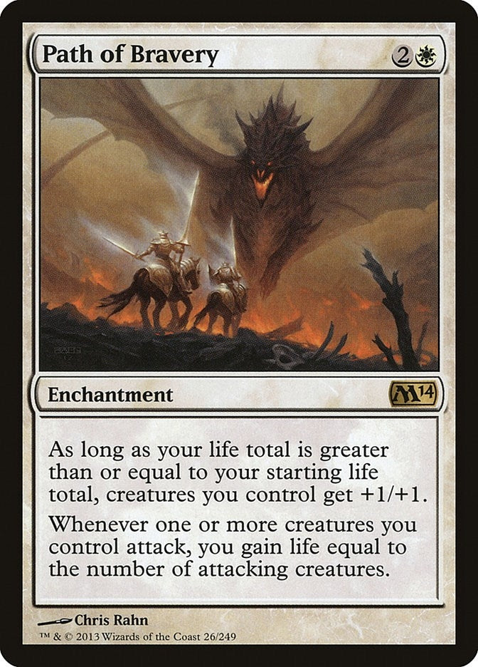 Image for Path of Bravery (26) [Magic 2014 (M14)] - Magic: The Gathering