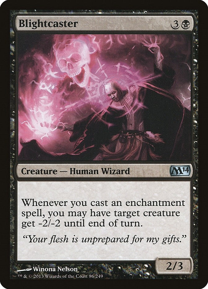 Image for Blightcaster (86) [Magic 2014 (M14)] - Magic: The Gathering