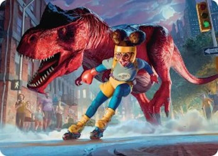 Image for Moon Girl and Devil Dinosaur Art Card (14) [Art Series: Marvel Super Heroes] - Magic: The Gathering