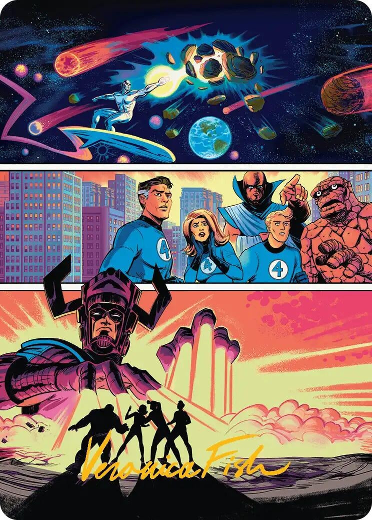Image for The Coming of Galactus Art Card (Gold-Stamped Signature) (20) [Art Series: Marvel Super Heroes] - Magic: The Gathering