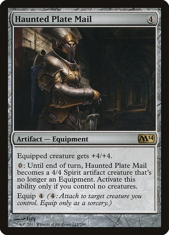 Image for Haunted Plate Mail (212) [Magic 2014 (M14)] - Magic: The Gathering