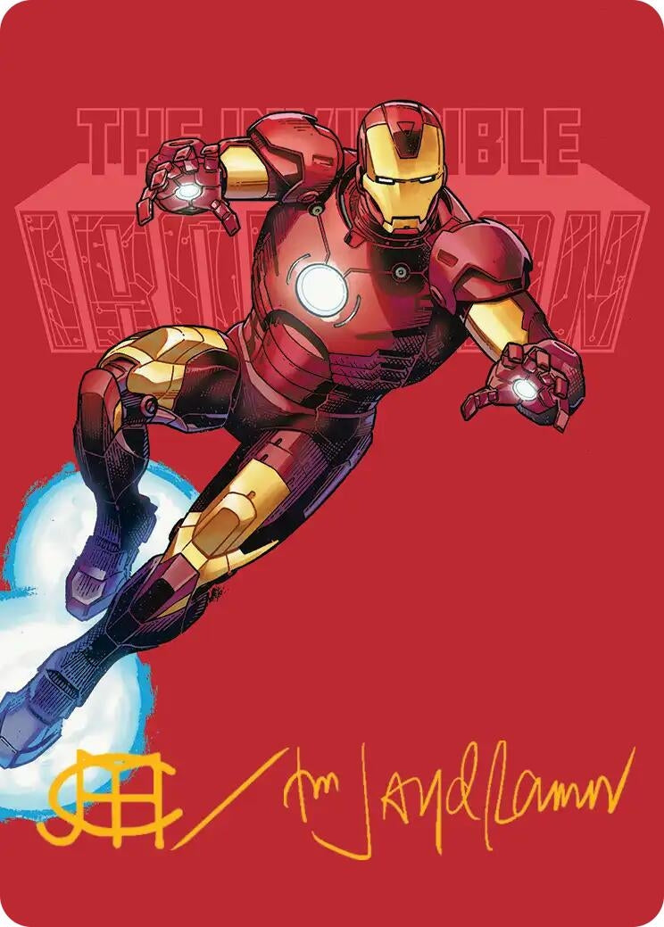 Image for The Invincible Iron Man Art Card (Gold-Stamped Signature) (29) [Art Series: Marvel Super Heroes] - Magic: The Gathering