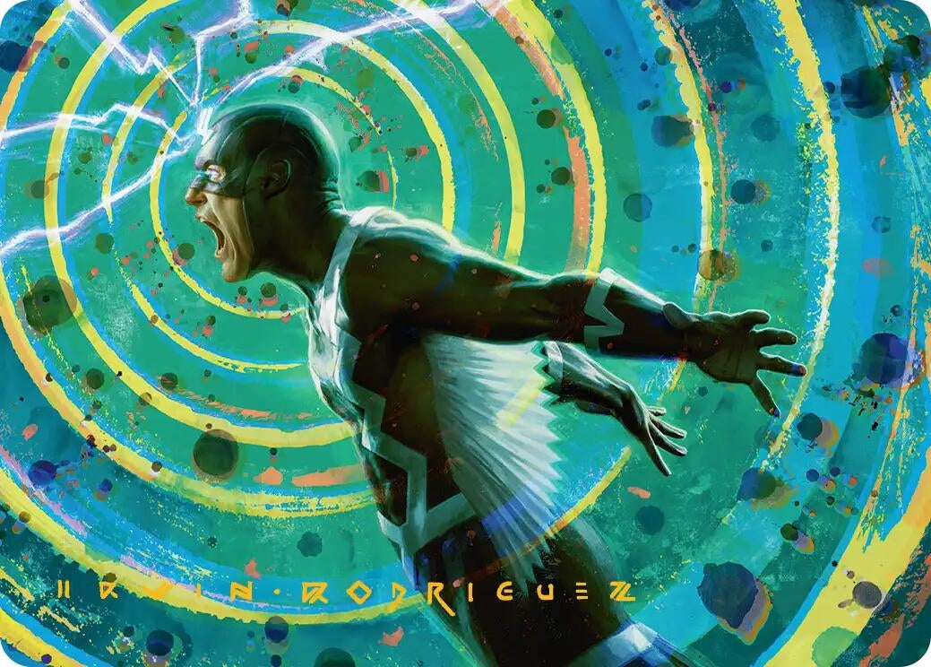 Image for Black Bolt, Inhuman King Art Card (Gold-Stamped Signature) (35) [Art Series: Marvel Super Heroes] - Magic: The Gathering
