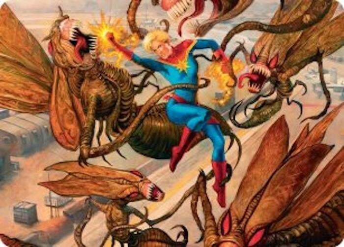 Image for Captain Marvel, Apex Avenger Art Card (36) [Art Series: Marvel Super Heroes] - Magic: The Gathering