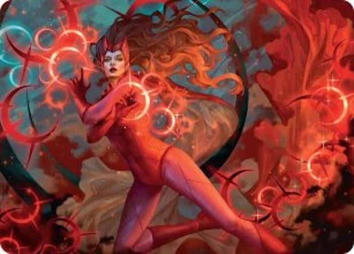 Image for Scarlet Witch, Chaotic Avenger Art Card (38) [Art Series: Marvel Super Heroes] - Magic: The Gathering