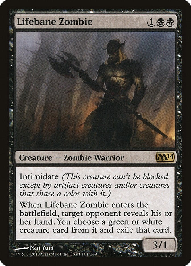 Image for Lifebane Zombie (101) [Magic 2014 (M14)] - Magic: The Gathering