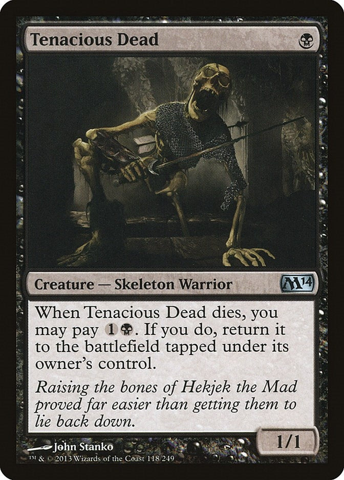 Image for Tenacious Dead (118) [Magic 2014 (M14)] - Magic: The Gathering