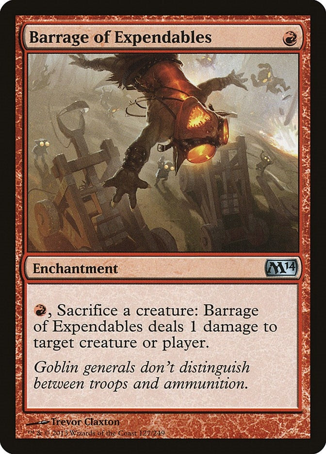 Image for Barrage of Expendables (127) [Magic 2014 (M14)] - Magic: The Gathering
