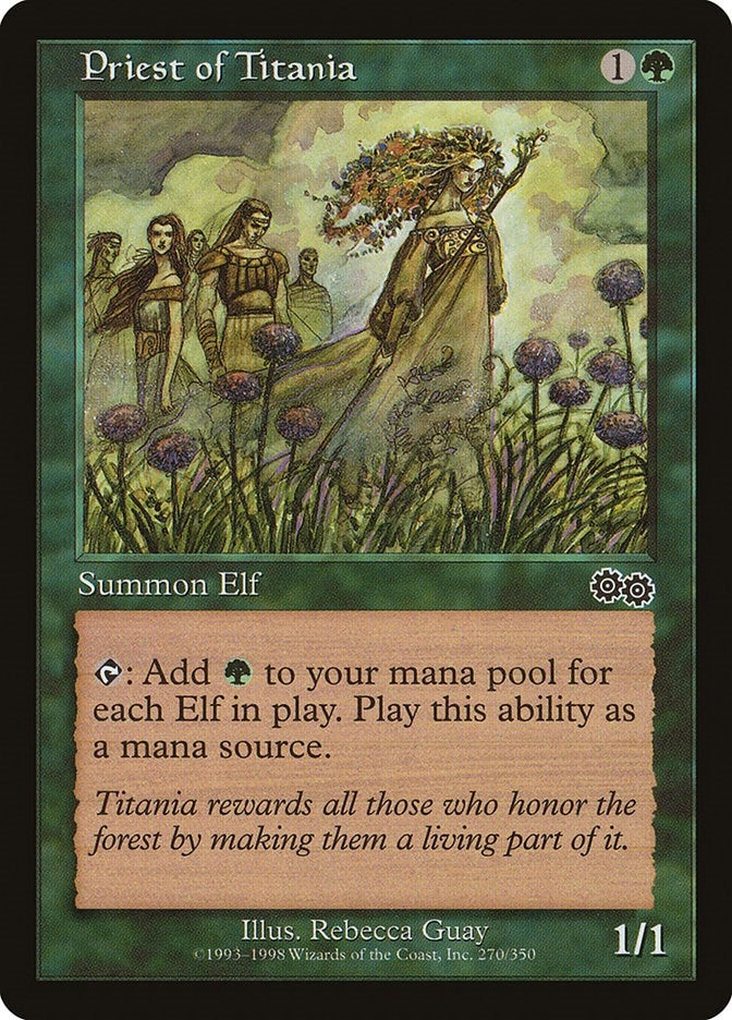 Image for Priest of Titania (270) [Urza's Saga] - Magic: The Gathering