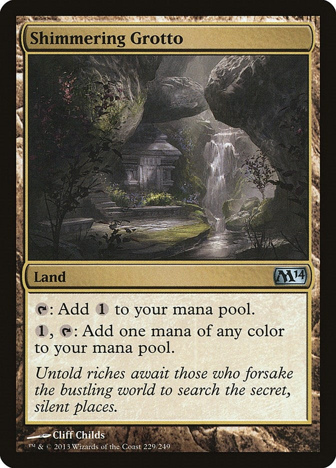 Image for Shimmering Grotto (229) [Magic 2014 (M14)] - Magic: The Gathering