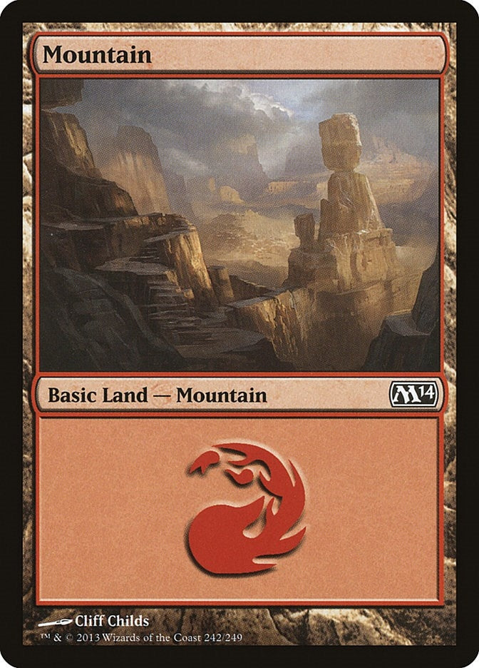 Image for Mountain (242) (242) [Magic 2014 (M14)] - Magic: The Gathering