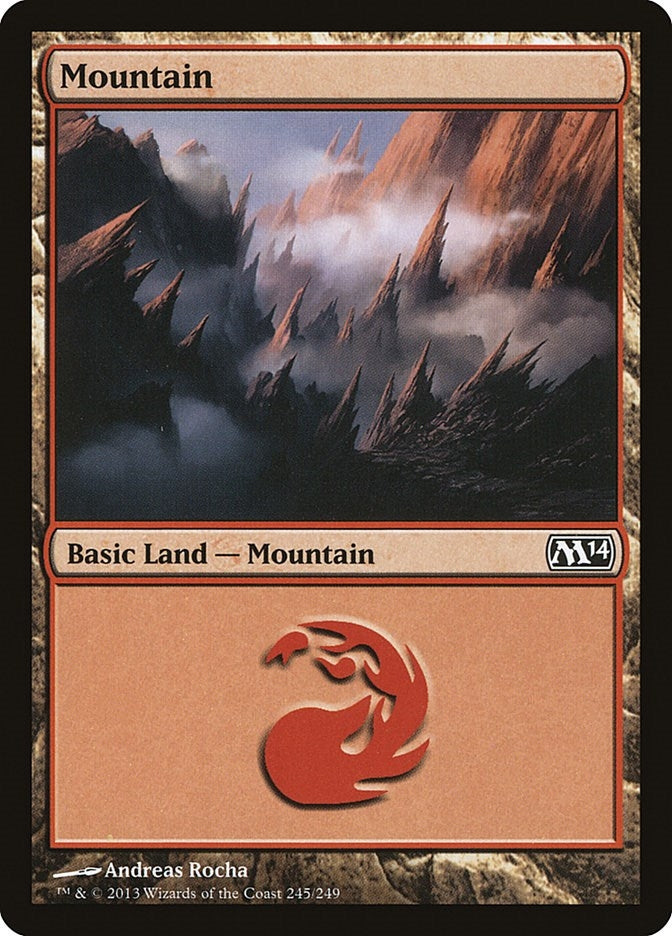 Image for Mountain (245) (245) [Magic 2014 (M14)] - Magic: The Gathering