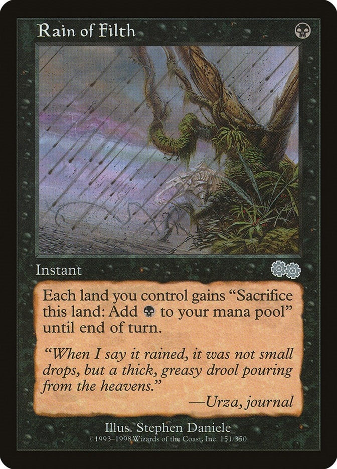 Image for Rain of Filth (151) [Urza's Saga] - Magic: The Gathering