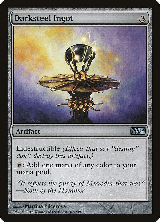 Image for Darksteel Ingot (207) [Magic 2014 (M14)] - Magic: The Gathering