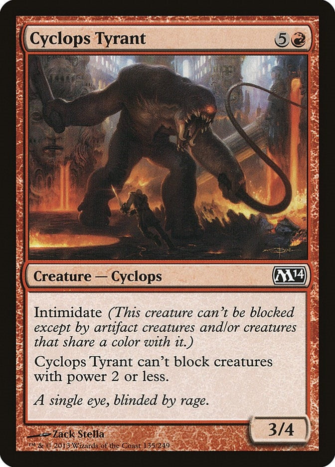 Image for Cyclops Tyrant (135) [Magic 2014 (M14)] - Magic: The Gathering