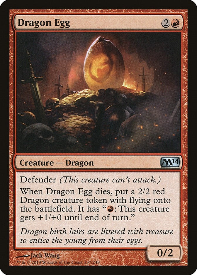 Image for Dragon Egg (137) [Magic 2014 (M14)] - Magic: The Gathering