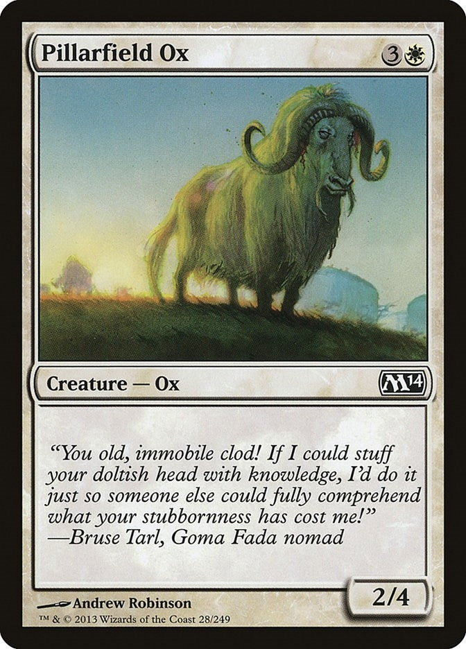 Image for Pillarfield Ox (28) [Magic 2014 (M14)] - Magic: The Gathering