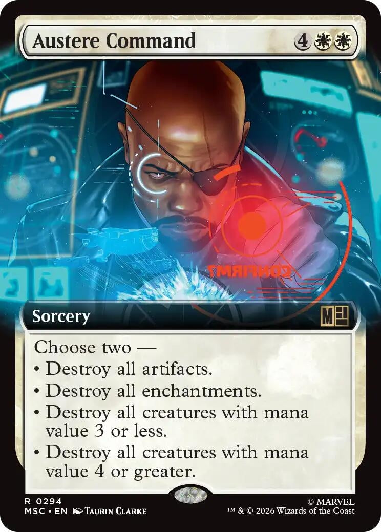 Image for Austere Command (Extended Art) (294) [Commander: Marvel Super Heroes] - Magic: The Gathering