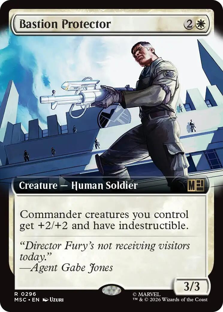 Image for Bastion Protector (Extended Art) (296) [Commander: Marvel Super Heroes] - Magic: The Gathering