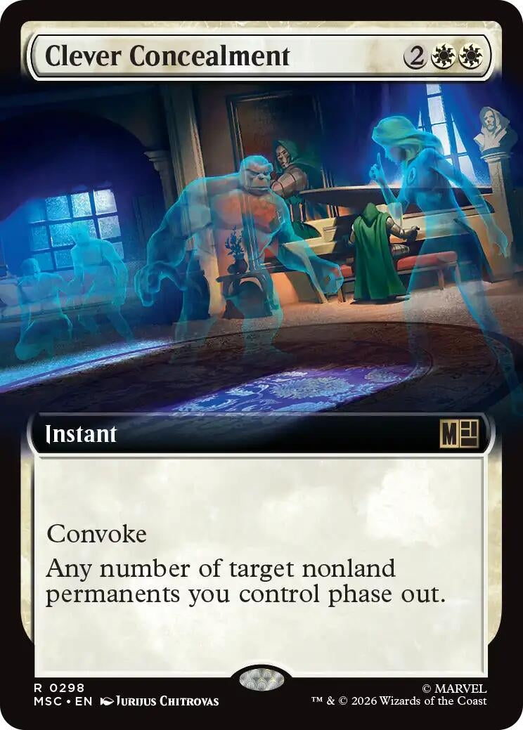 Image for Clever Concealment (Extended Art) (298) [Commander: Marvel Super Heroes] - Magic: The Gathering