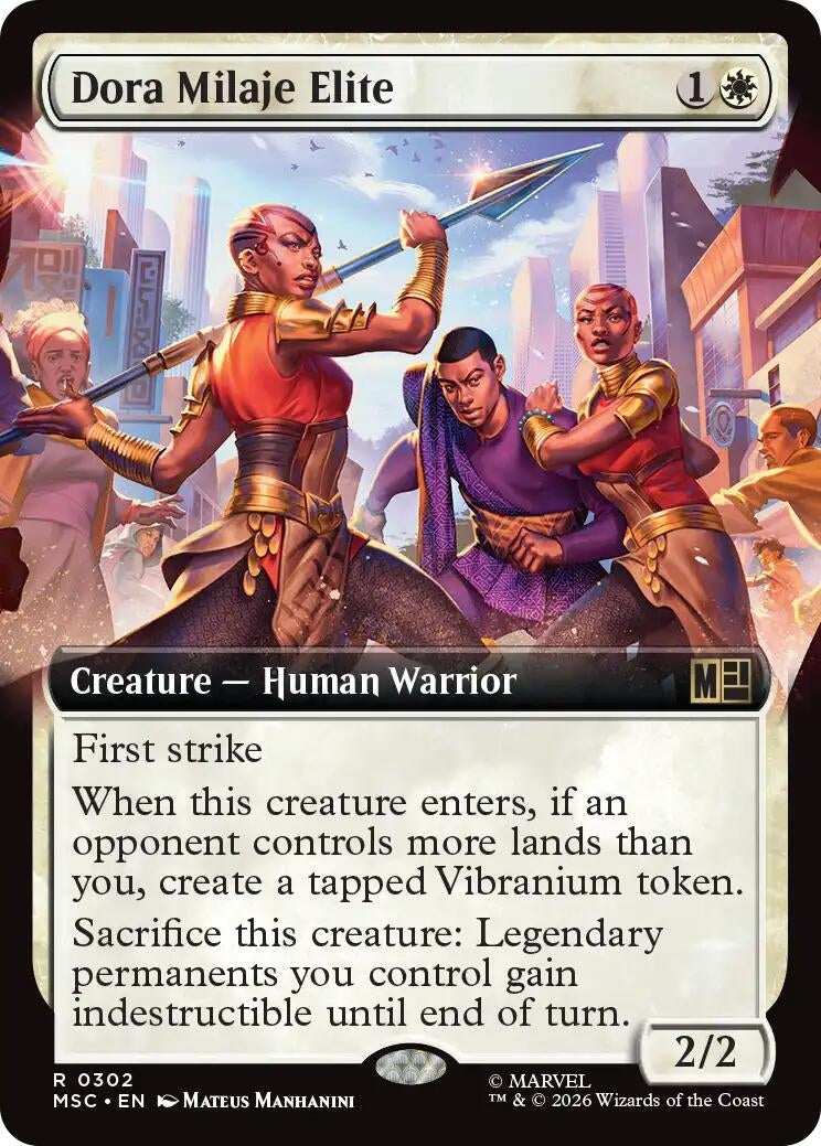 Image for Dora Milaje Elite (Extended Art) (302) [Commander: Marvel Super Heroes] - Magic: The Gathering